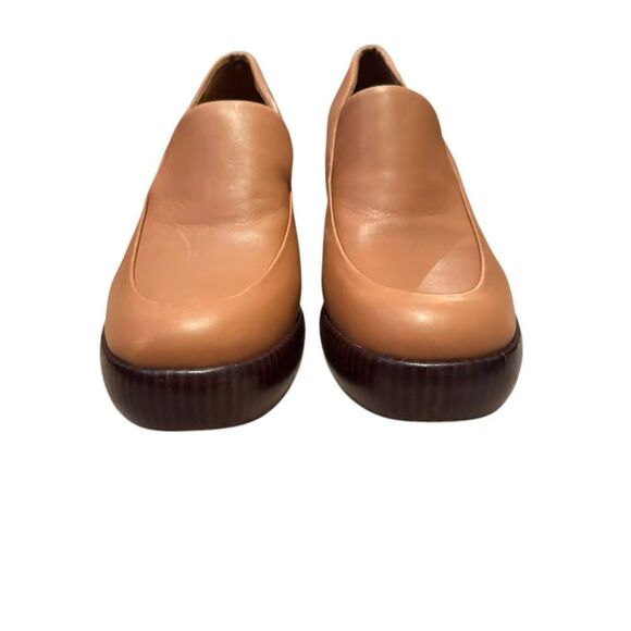 Vince Narissa Tan Leather Platform Loafer Clogs | Size 6.5 - Picture 2 of 11